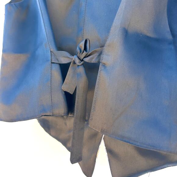 Vintage Yasuko Patchwork Vest Kimono Silk Waistcoat Small Medium Japanese - Picture 8 of 8